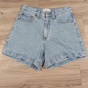Abercrombie & Fitch Blue Jean Shorts Vintage Cuffed Style